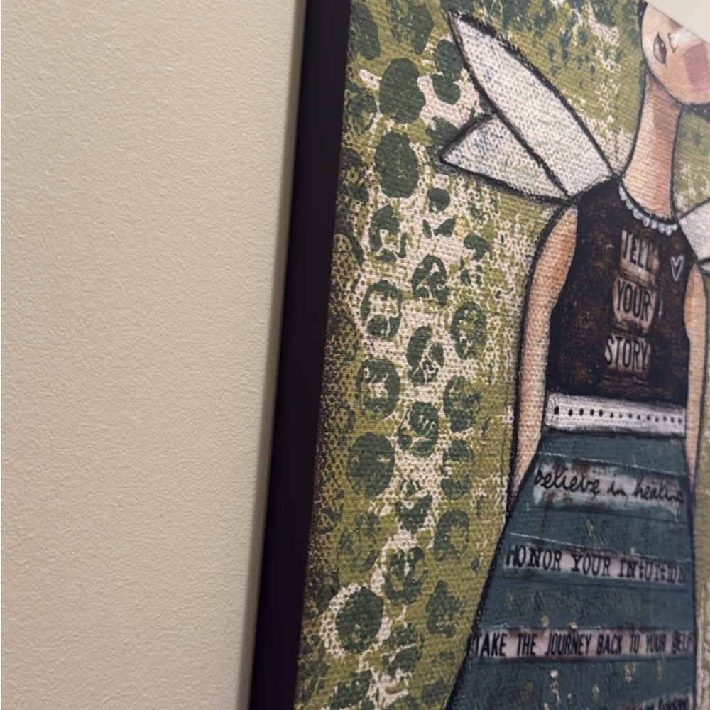 Kelly Rae Roberts Mounted Art- “Tell Your Story” 16x16 - Picture 2 of 2